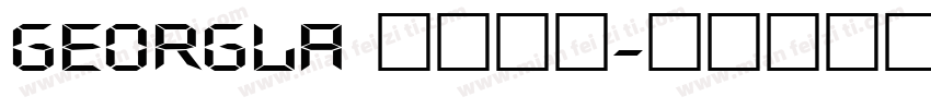 georgla 数字字体字体转换